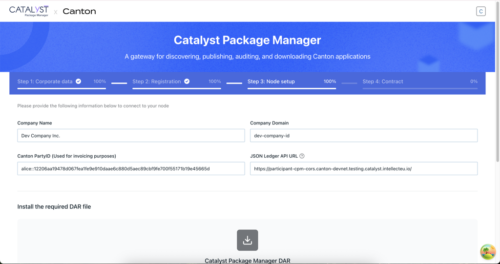 Node Setup - section 1