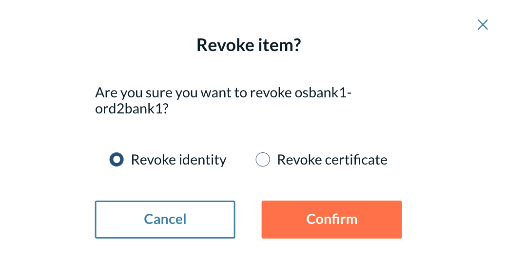 Revoke item