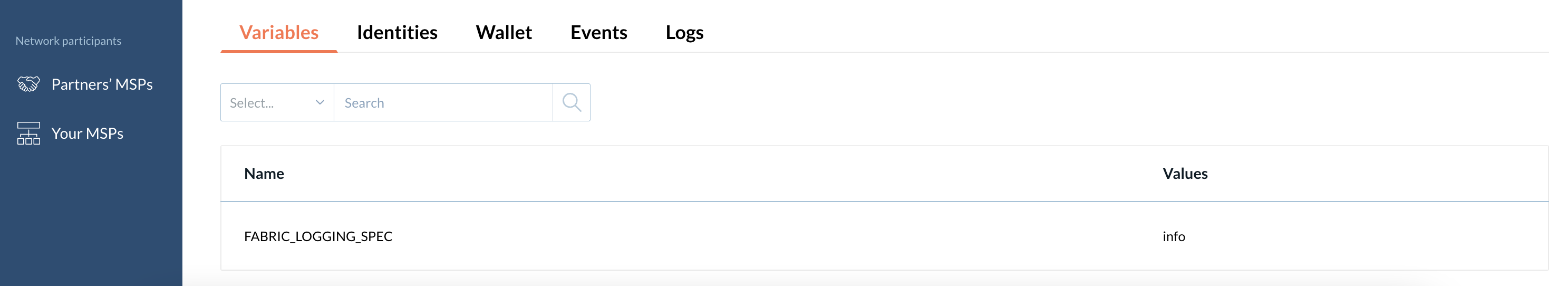 Environment variables